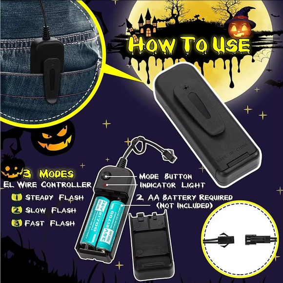 Scary Rabbit Halloween LED Mask - Picture 3 of 5